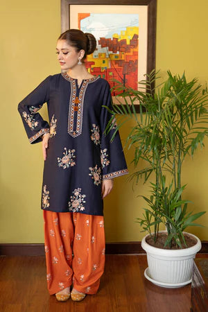 Embroidered Lawn Unstitched 2PC Set | RJ7123