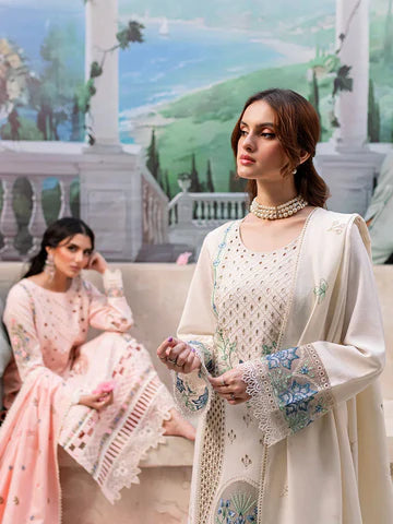 Embroidered Lawn Unstitched 3PC Set | RJ7114