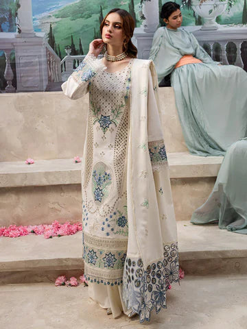 Embroidered Lawn Unstitched 3PC Set | RJ7114