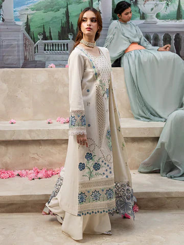 Embroidered Lawn Unstitched 3PC Set | RJ7114