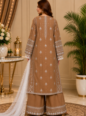 Embroidered Lawn Unstitched 3PC | RV7132