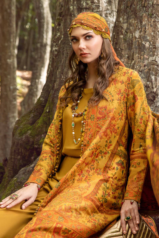 Embroidered Dhanak Unstitched 3PC Set | FS3032