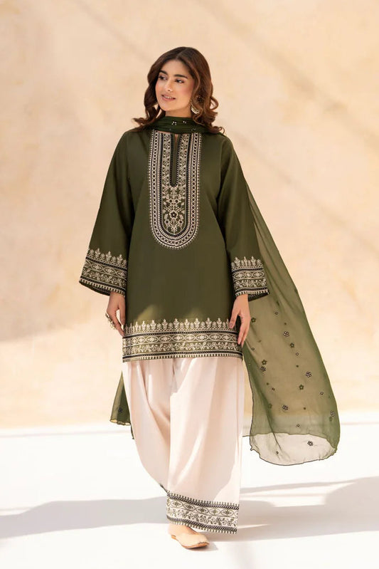 Embroidered Lawn Unstitched 3PC Set | AM7127