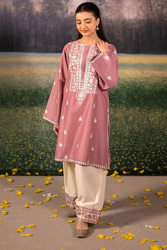 Embroidered Dhanak Unstitched 2PC Set | FS3015