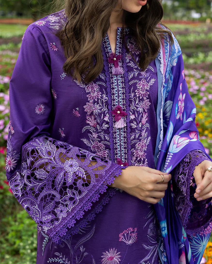 Embroidered Lawn Unstitched 3PC Set | RJ7116