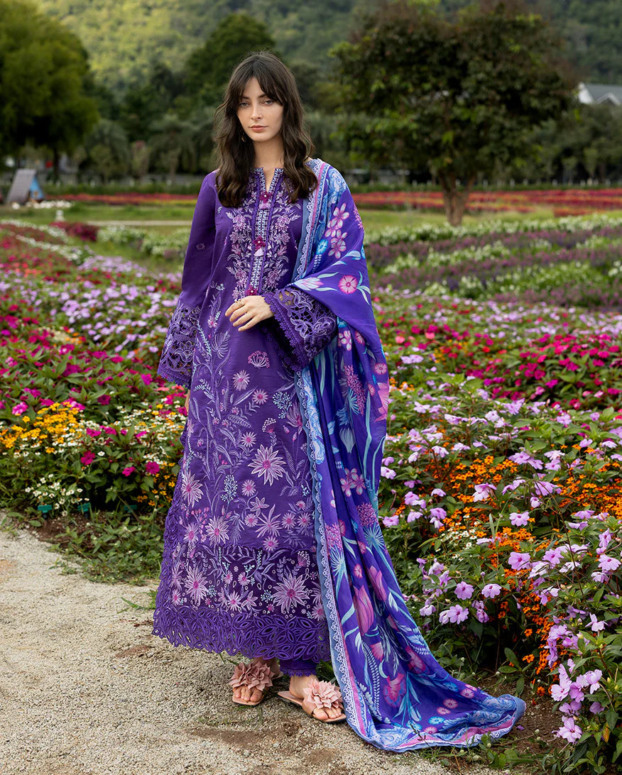 Embroidered Lawn Unstitched 3PC Set | RJ7116