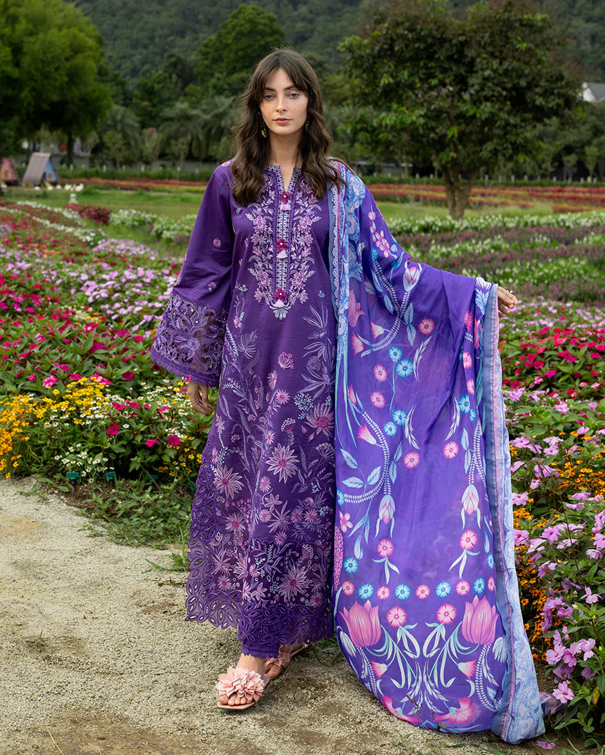 Embroidered Lawn Unstitched 3PC Set | RJ7116