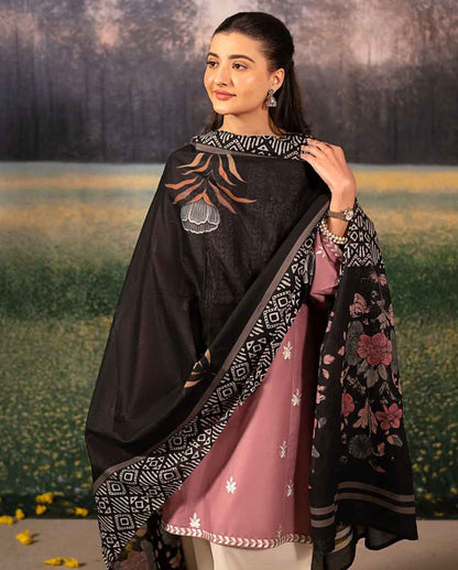 Embroidered Dhanak Unstitched 2PC Set | FS3015