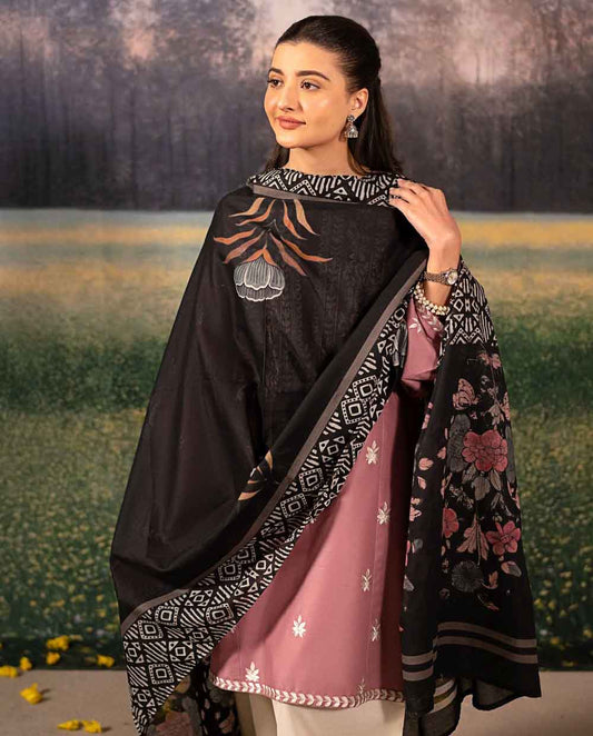 Embroidered Dhanak Unstitched 2PC Set | FS3015