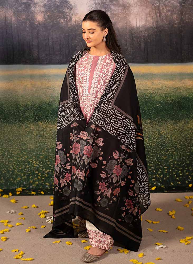 Embroidered Dhanak Unstitched 2PC Set | FS3015