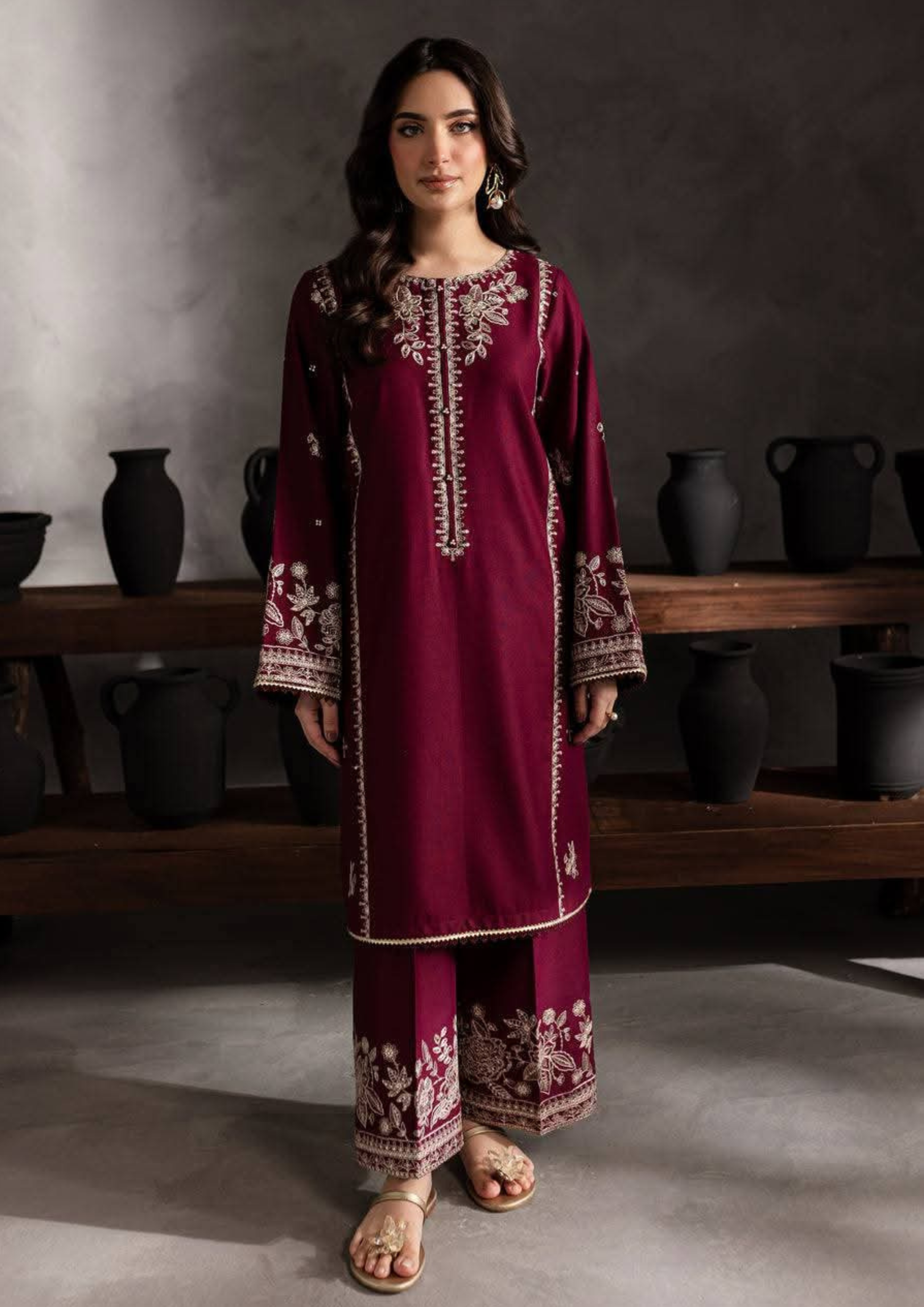 Embroidered Lawn Unstitched 2PC Set | AM7126
