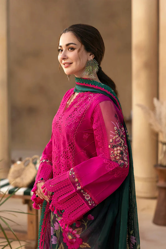 Embroidered Dhanak Unstitched 3PC Set | FS3119