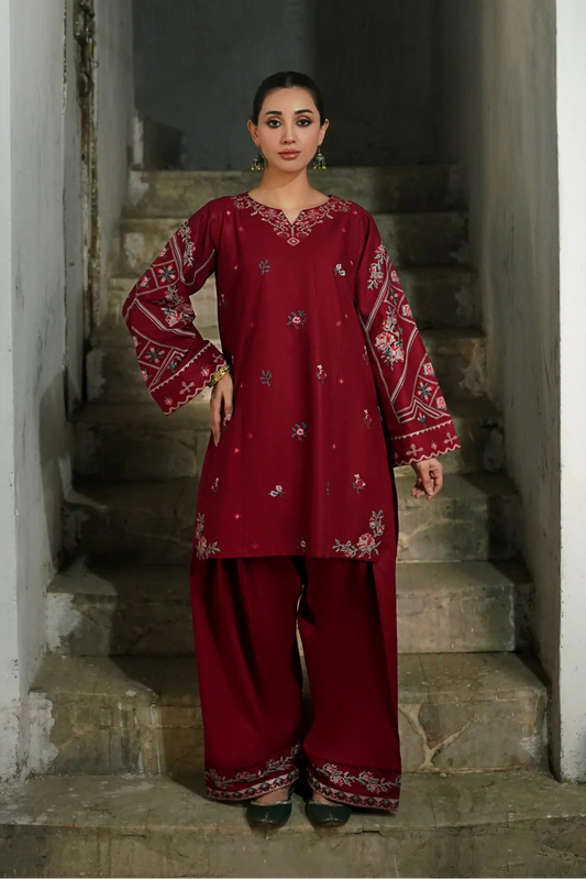 Embroidered Lawn Unstitched 2PC Set | MM1264