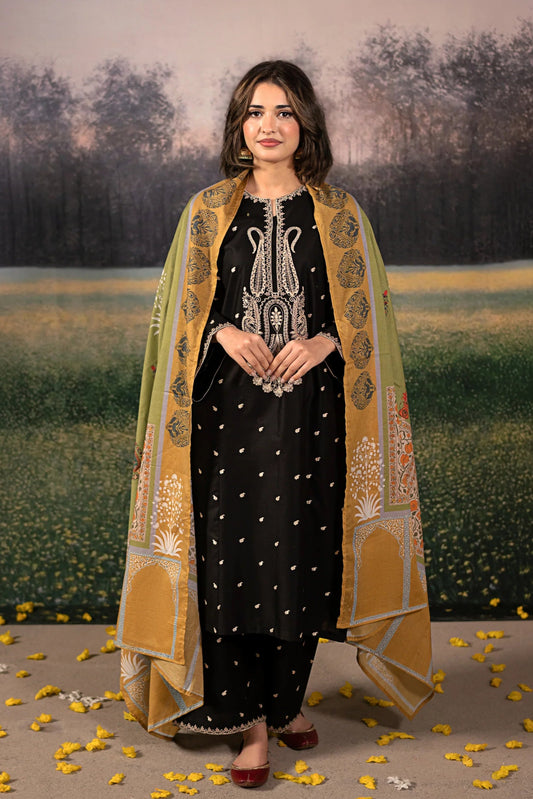 Embroidered Lawn Unstitched 3PC Set | MM1252