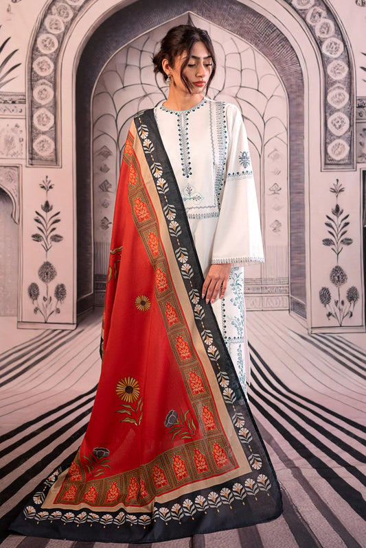 Embroidered Lawn Unstitched 3PC Set | MM1249