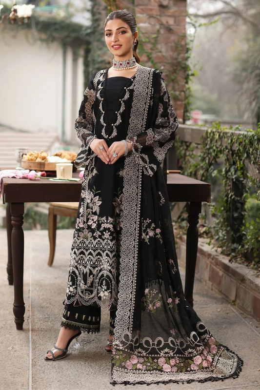 Embroidered Dhanak Unstitched 3PC Set | FS3132