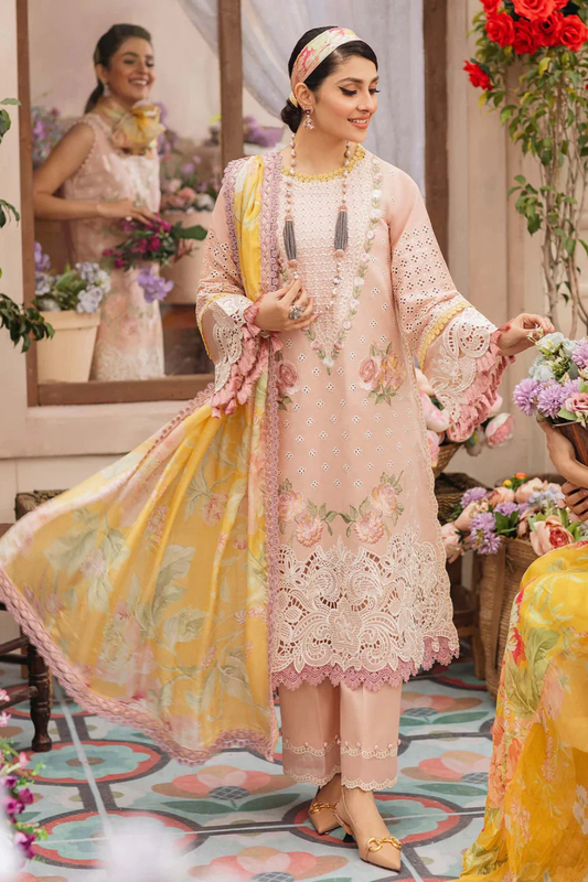Embroidered Lawn Unstitched 3PC Set | FS7054