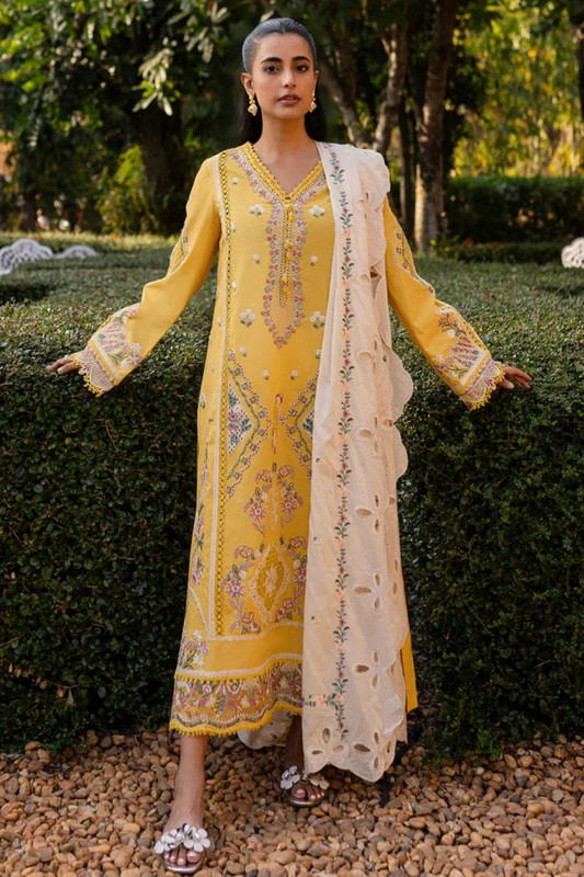 Embroidered Lawn Unstitched 3PC Set | FS7058