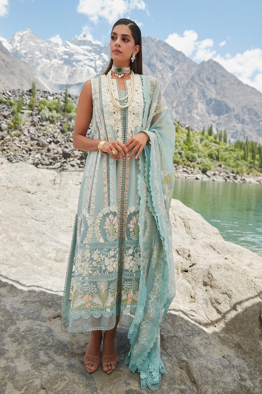 Embroidered Lawn Unstitched 3PC Set | FS7091