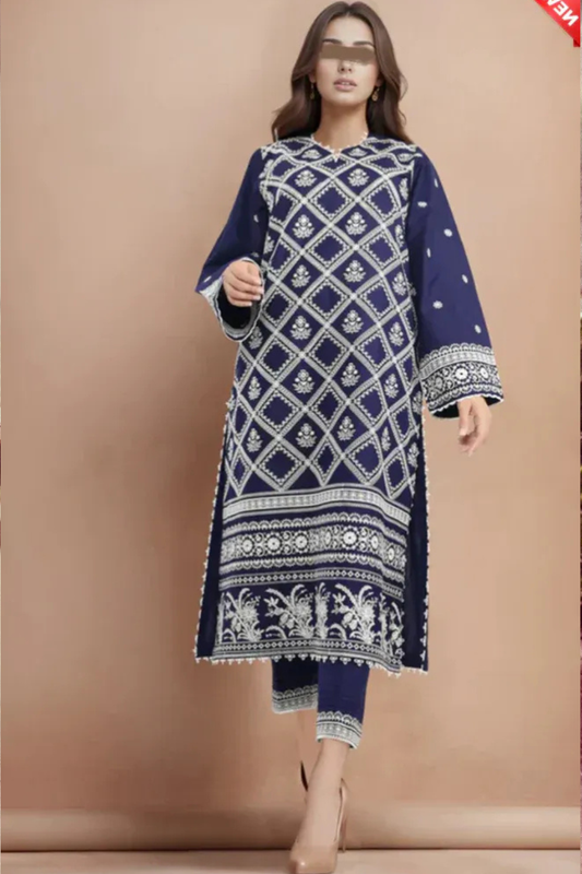 Embroidered Lawn Unstitched 3PC Set | FS7068