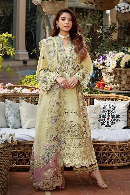 Embroidered Lawn Unstitched 3PC Set | FS7040