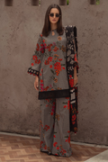 Digital Printed Khaddar Unstitched 3PC Set | RJ6074