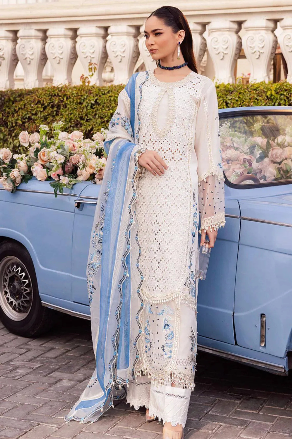 Embroidered Lawn Unstitched 3PC Set | FS7078