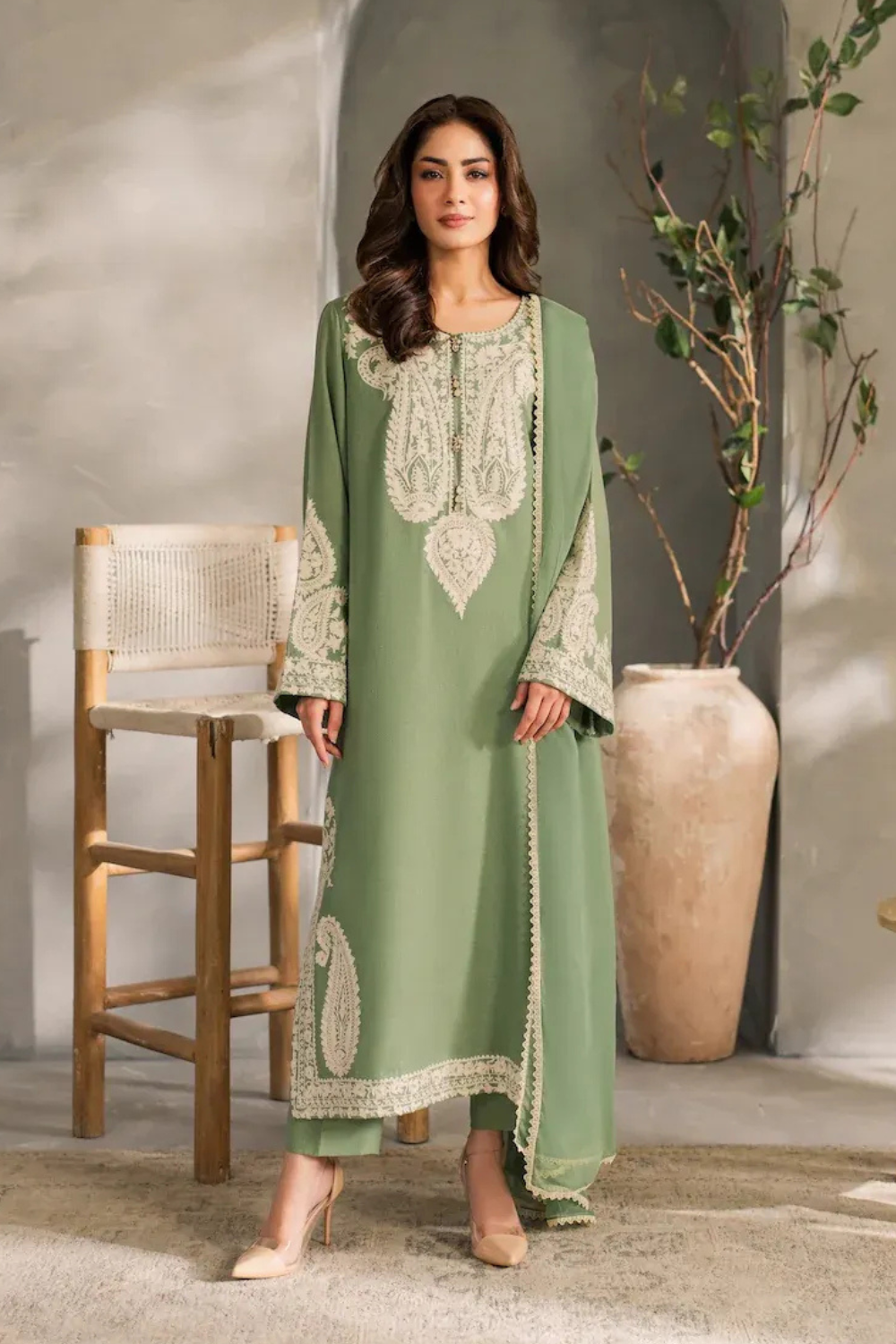 Embroidered Lawn Unstitched 3PC Set | FS7088
