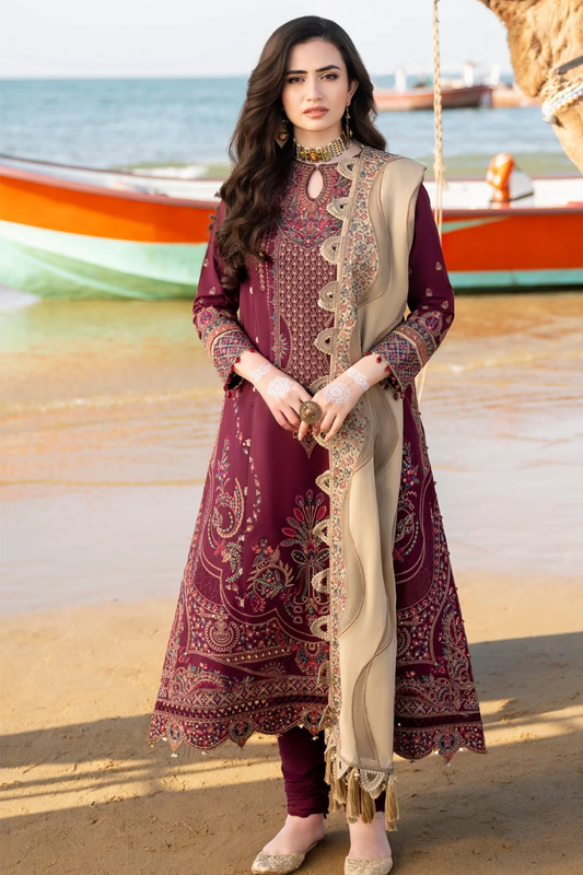 Embroidered Lawn Unstitched 3PC Set | ER8102