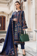 Embroidered Dhanak Unstitched 3PC Set | RJ6024