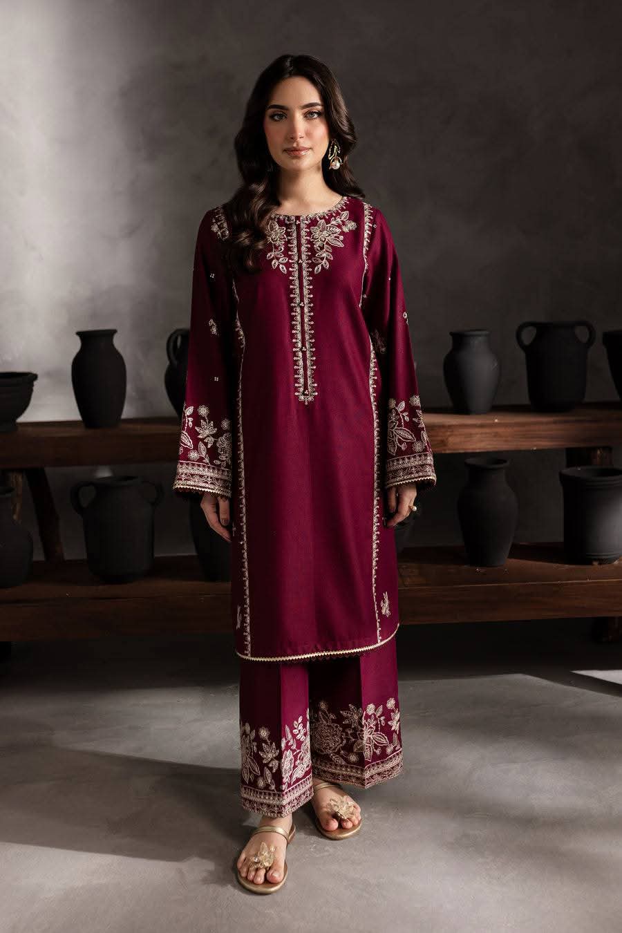 Embroidered Lawn Unstitched 2PC Set | AM7126