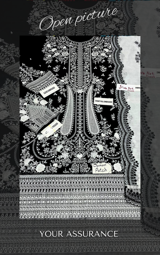 Embroidered Lawn Unstitched 3PC Set | RF1309