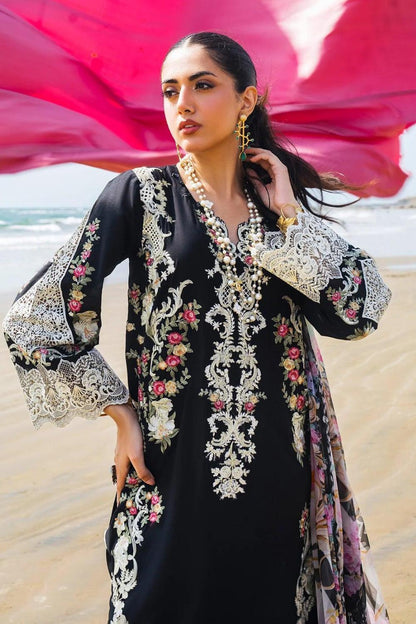 Embroidered  Dhanak Unstitched 3PC Set | FS3087