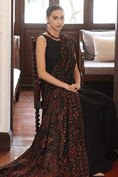 Embroidered  Dhanak Unstitched 3PC Set | FS3086