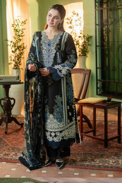 Embroidered Dhanak Unstitched 3PC Set | FS3091