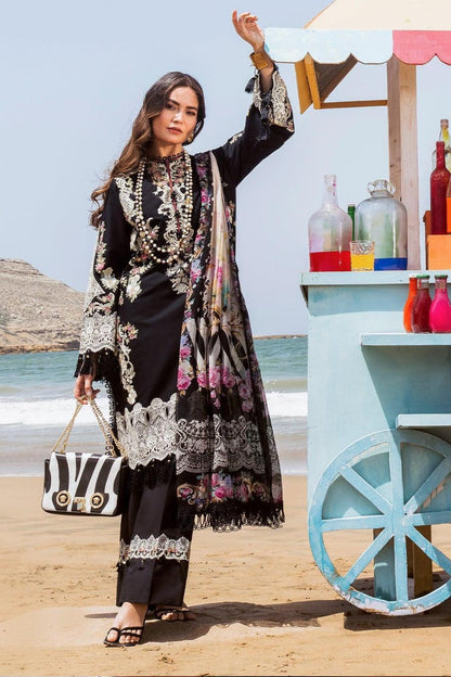 Embroidered  Dhanak Unstitched 3PC Set | FS3087