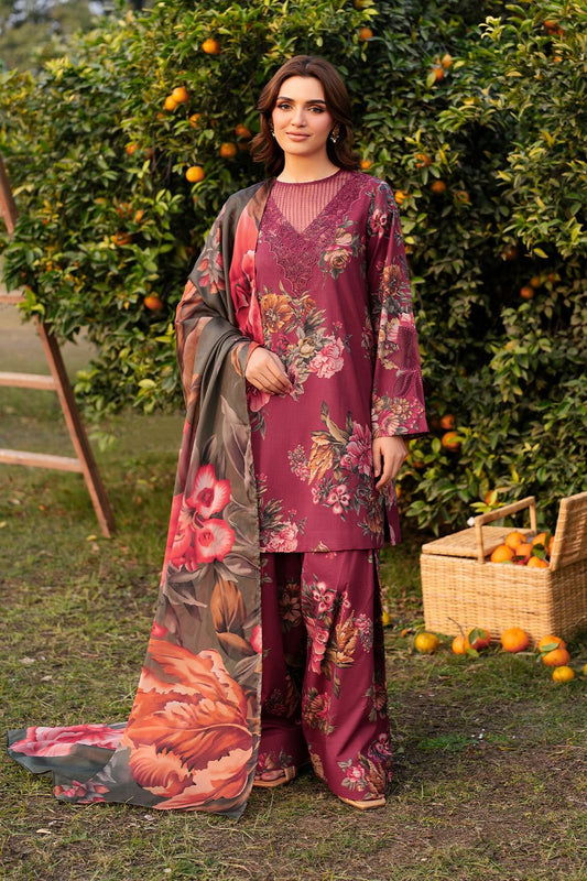 Printed Lawn Unstitched 3PC Set | MM1611