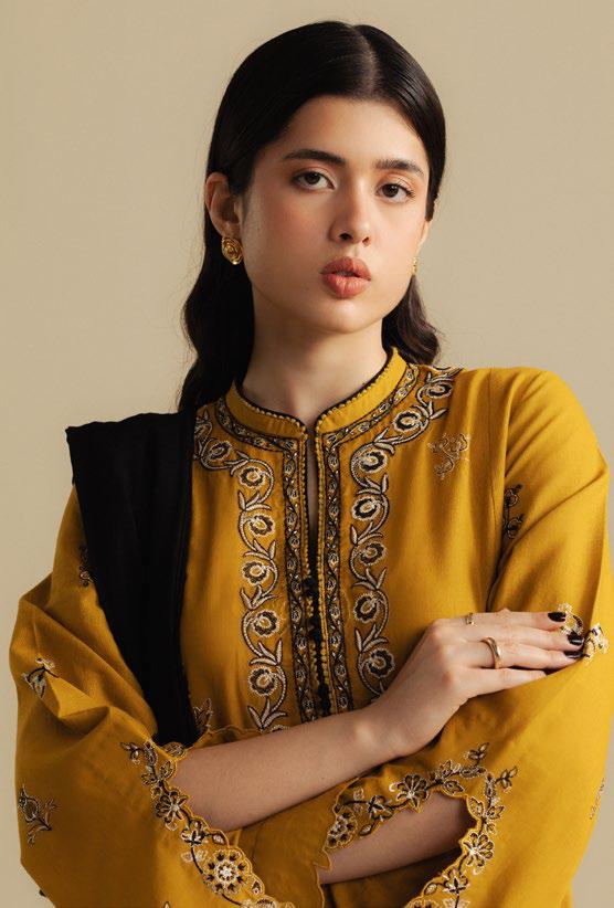 Embroidered Dhanak Unstitched 3PC Set | FS3099