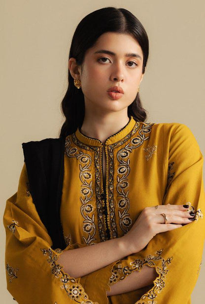 Embroidered Dhanak Unstitched 3PC Set | FS3099