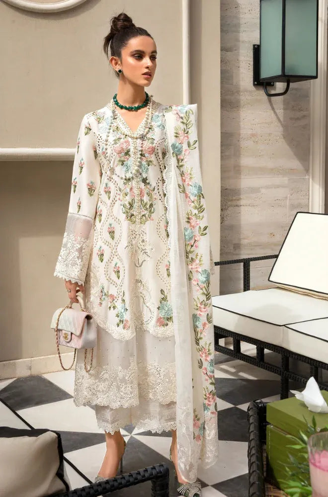 Embroidered Lawn Unstitched 3PC Set | FS7053
