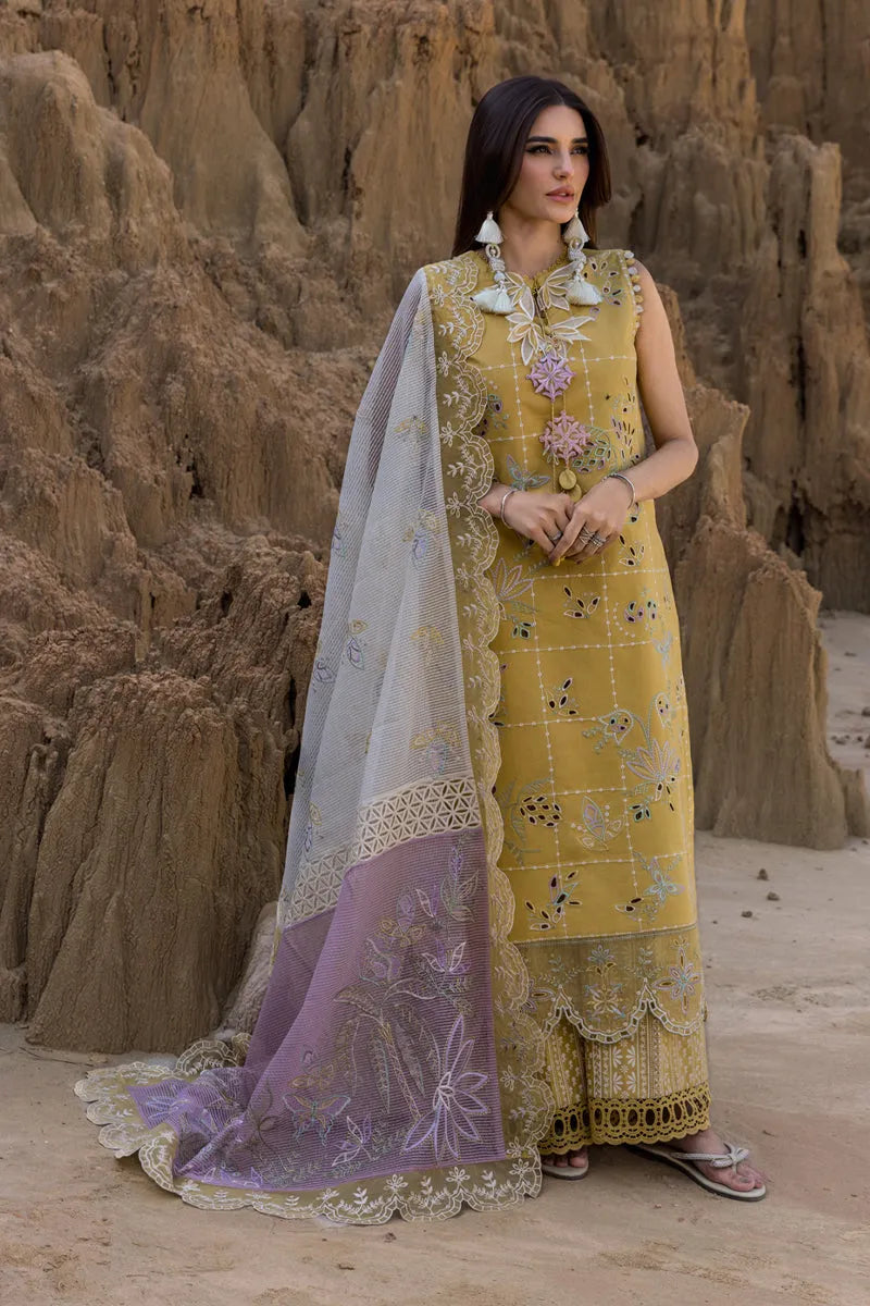 Embroidered Lawn Unstitched 3PC Set | FS7073