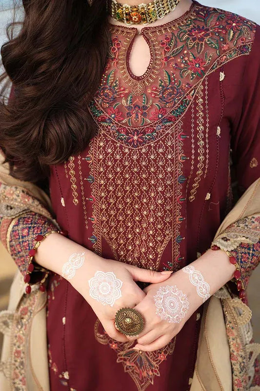 Embroidered Lawn Unstitched 3PC Set | ER8102