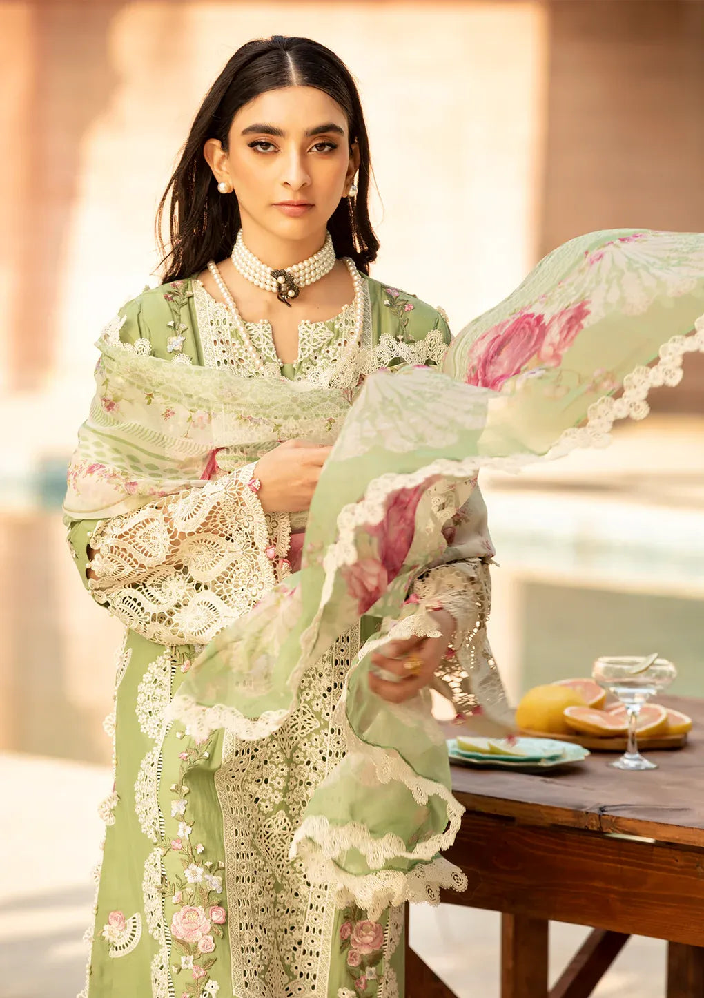 Embroidered Lawn Unstitched 3PC Set | FS7041