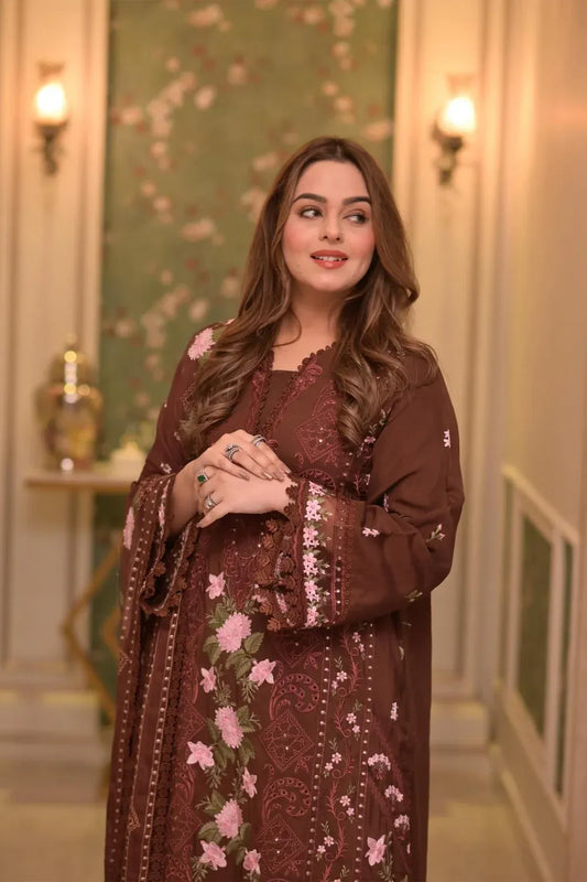 Embroidered Lawn Unstitched 3PC Set | FS7095