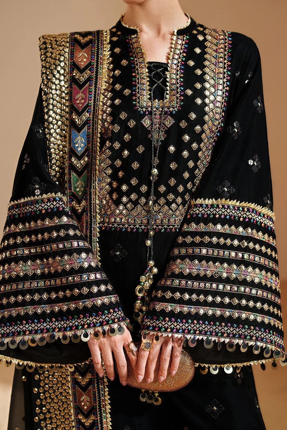 Luxury 9mm Sequence Lawn Unstitched 3PC Set | FS7056