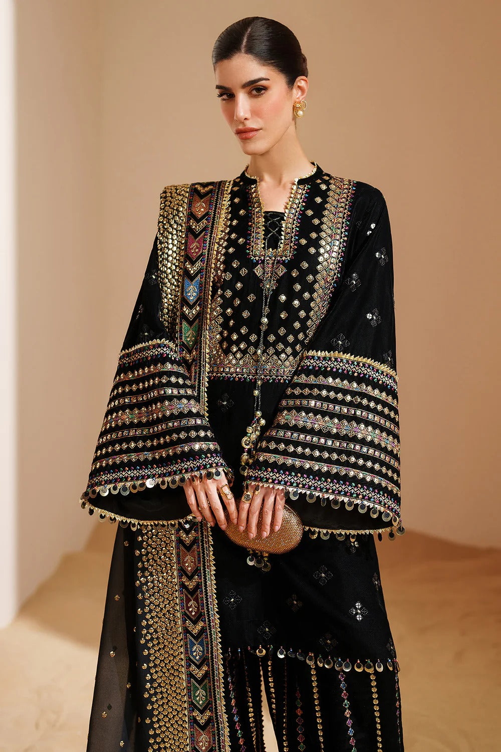 Luxury 9mm Sequence Lawn Unstitched 3PC Set | FS7056