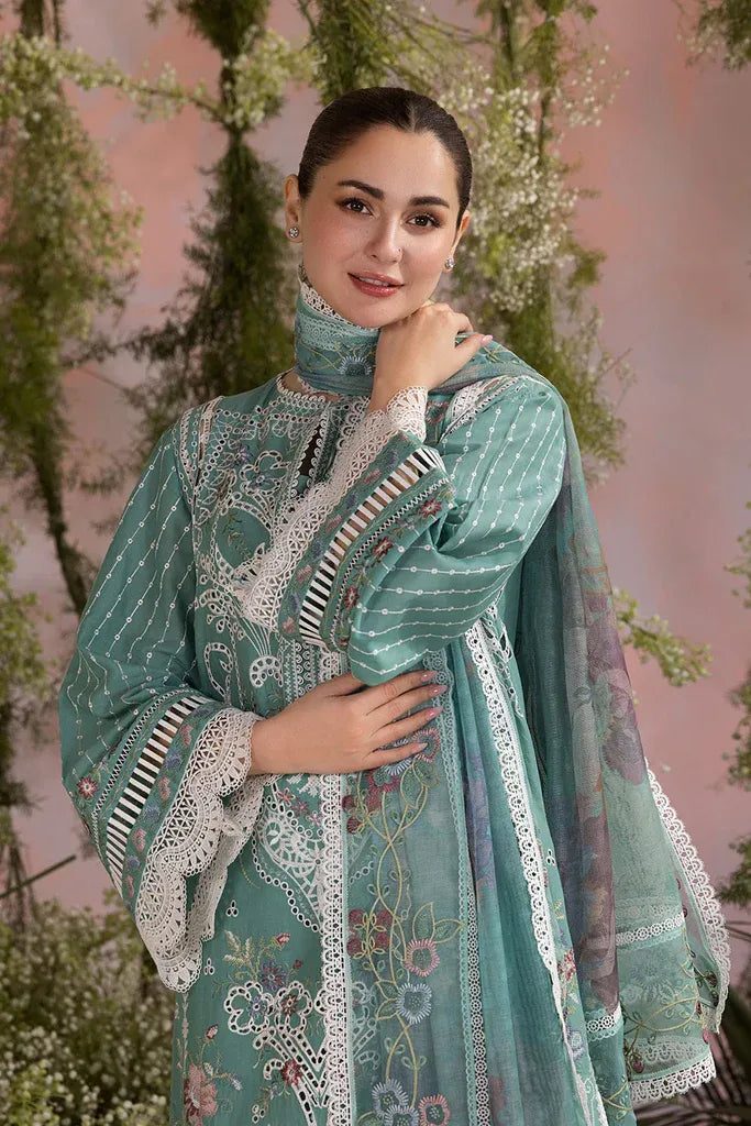 Embroidered Lawn Unstitched 3PC Set | FS7017