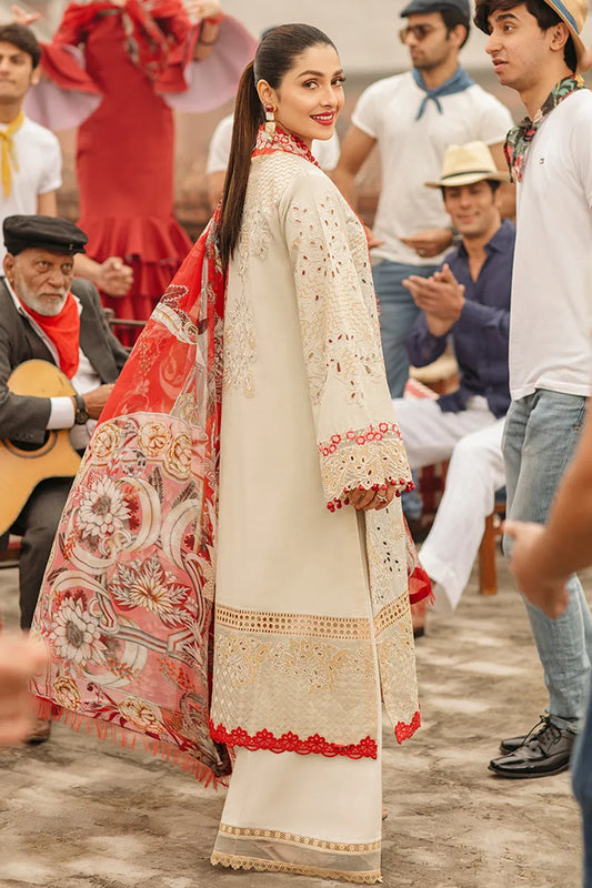 Embroidered Lawn Unstitched 3PC Set | FS7065