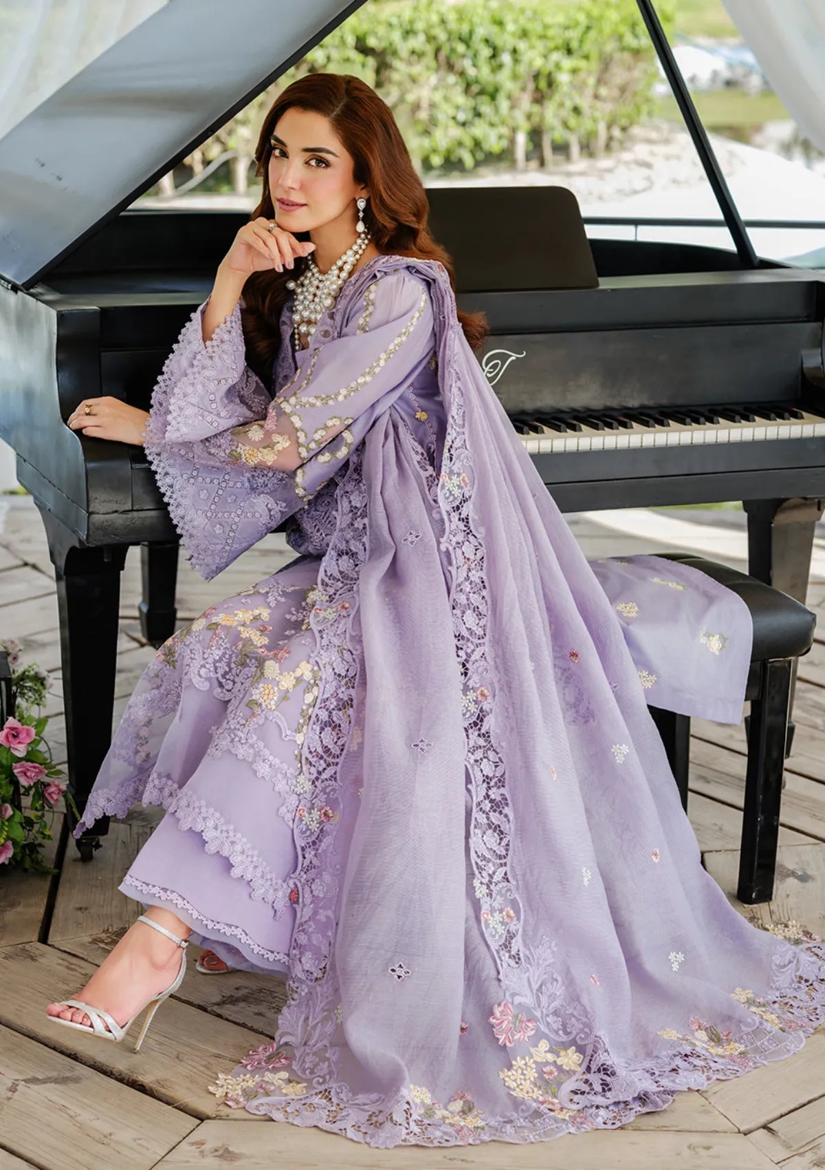 Embroidered Lawn Unstitched 3PC Set | FS7034