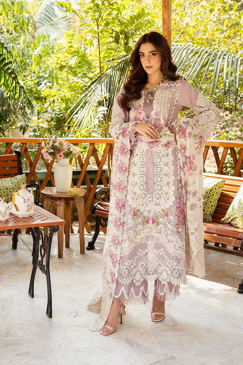 Embroidered Lawn Unstitched 3PC Set | FS7026